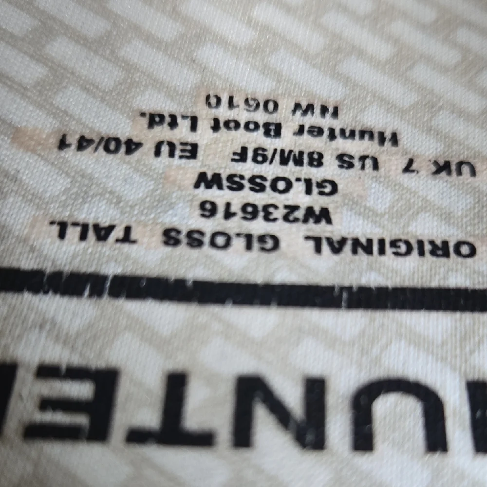 Hunter Size 8 Gloss Dark Brown Tall Rubber Rain Boots - Picture 4 of 16